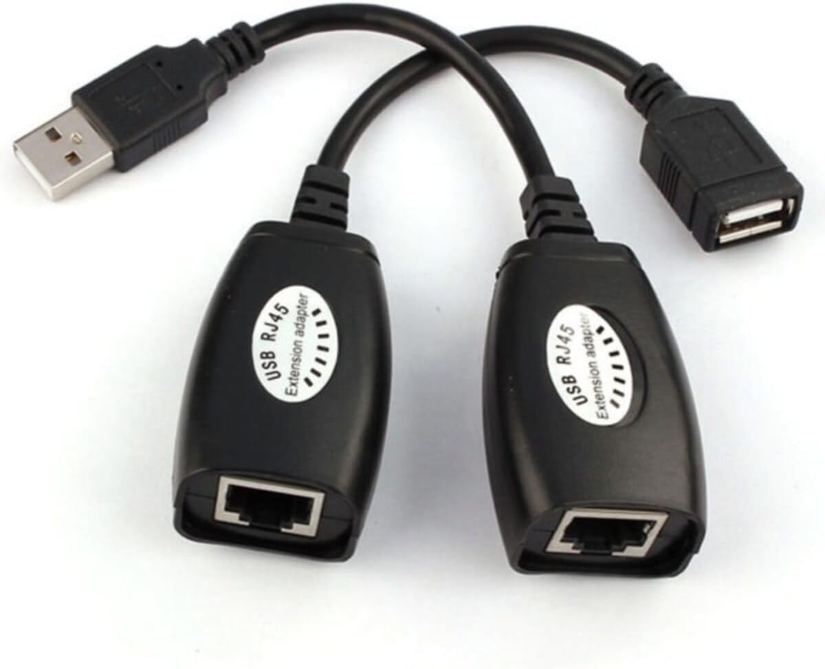 5058 Rj45 Usb Ek Uzatıcı Cat5e 6 Kablosu Ekleme Extension