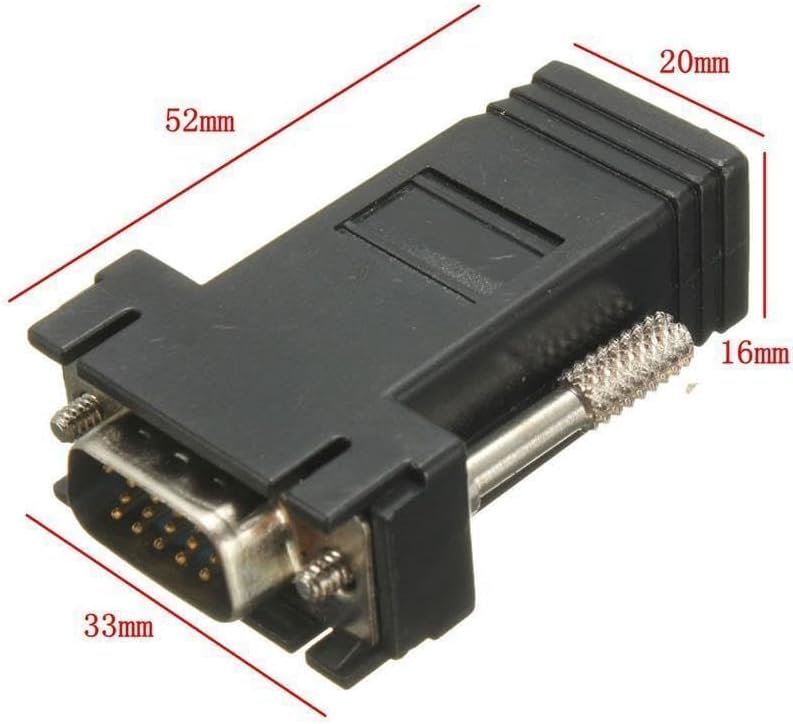 Rj45 Vga Ekleme Ek 30 Metre Uzatıcı Cat5/6 Monitör Extender - 2 Adet