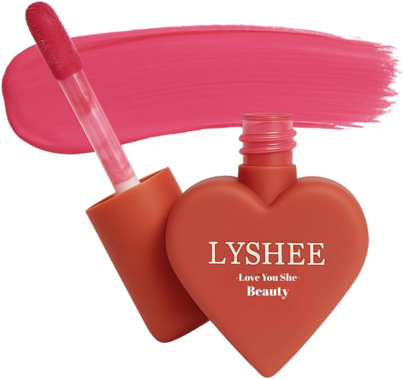 LYSHEE Likit Allık - Doğal Işıltılı Bitiş - Mini Kalp Kutlu - Vegan İçerikli (Joy)