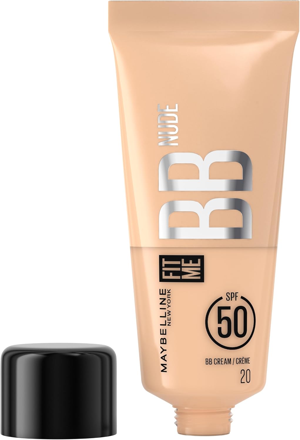 New York Fit Me Nude Cilt Bakımı Etkili Nemlendirici SPF50 BB Krem - 20