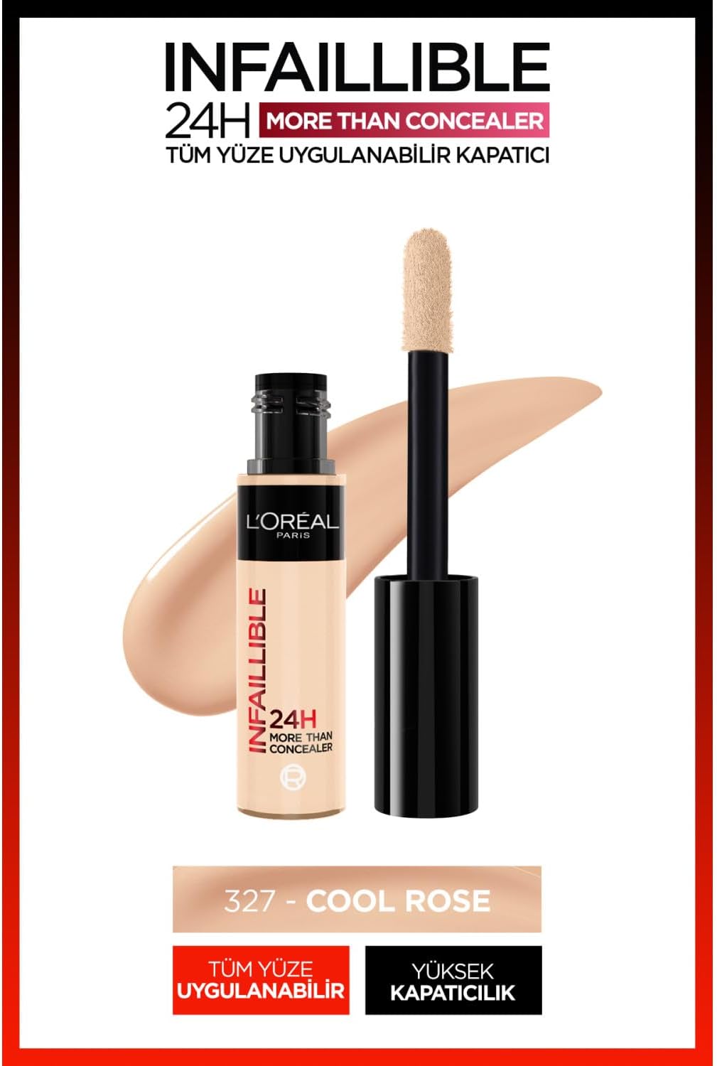 Infaillible Tüm Yüze Uygulanabilir Kapatıcı 327 Cool Rose