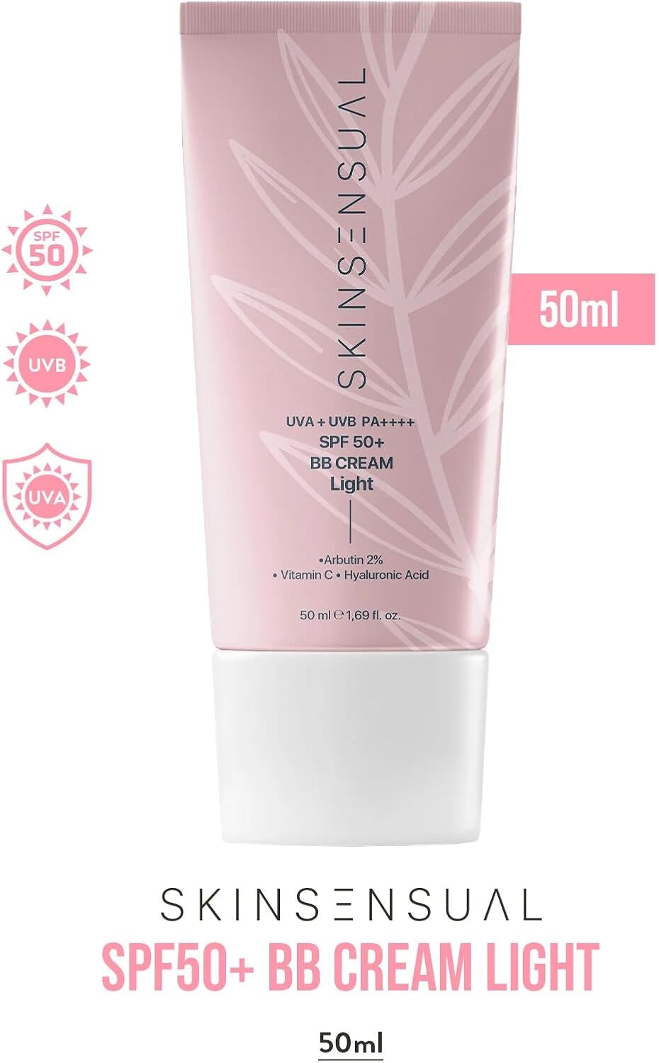 SPF50+ PA++++ Kapatıcı BB Krem Light 50 ml | Leke Karşıtı, Aydınlık Cilt Görünümü | UVA+UVB Koruma | Geniş Spektrum Koruma
