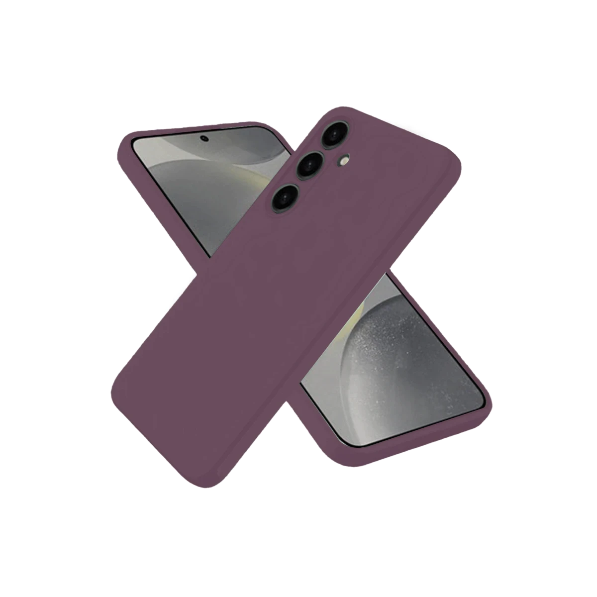 Samsung Galaxy A06 Kılıf First Silikon - Mürdüm