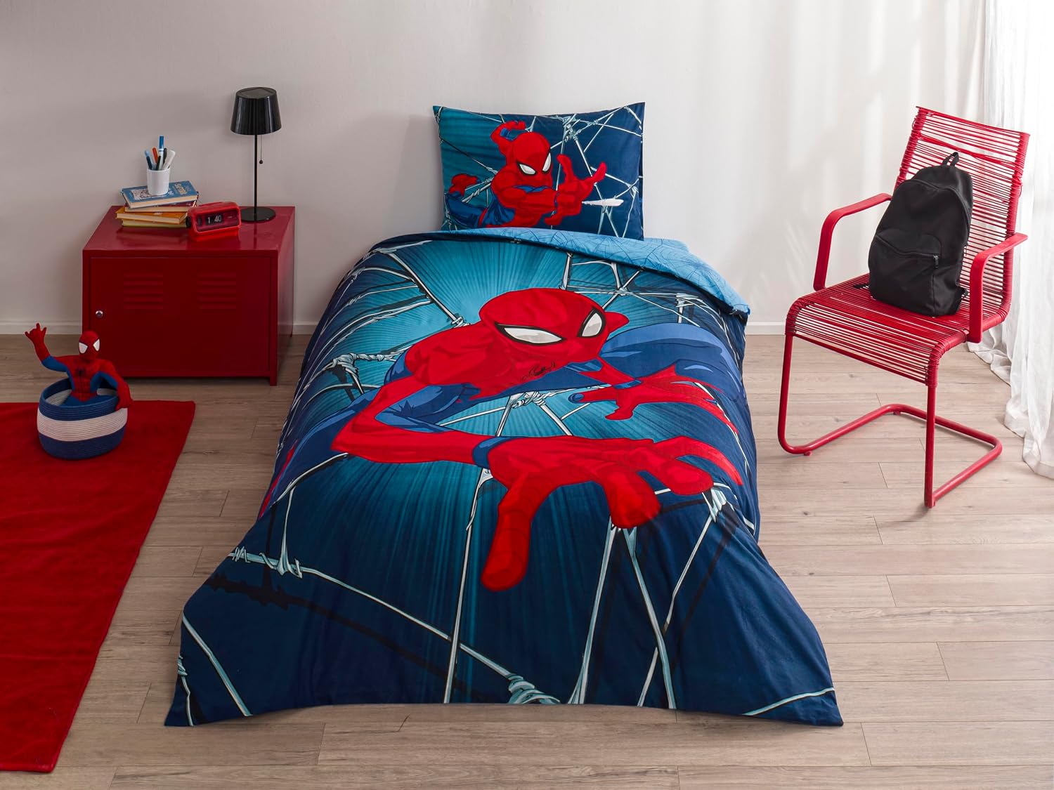 Spiderman Rise Tek Kişilik Pamuk Nevresim Takımı