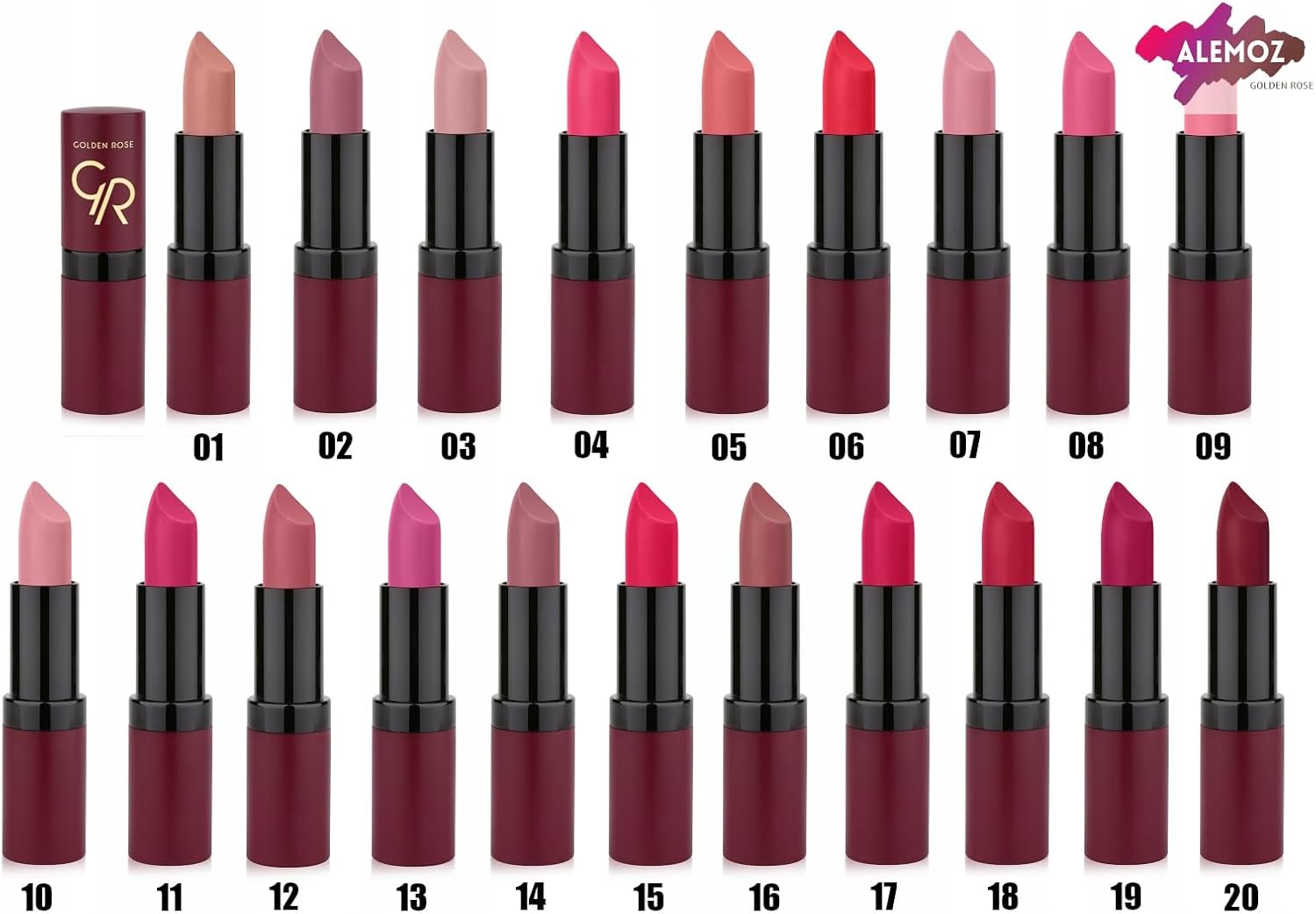 Velvet Matte Lipstick No: 19 - Yoğun Pigmentli Kadifemsi Mat Ruj