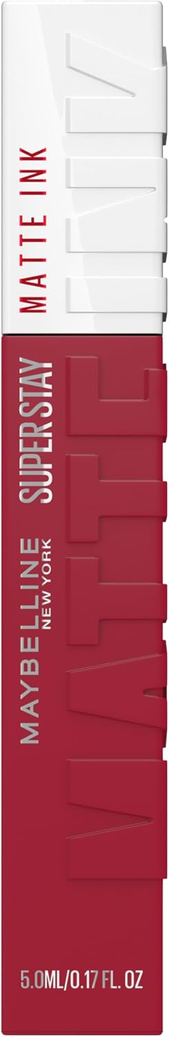 New York Super Stay Matte Ink Likit Mat Ruj - 80 Ruler (Kırmızı/Pembe)