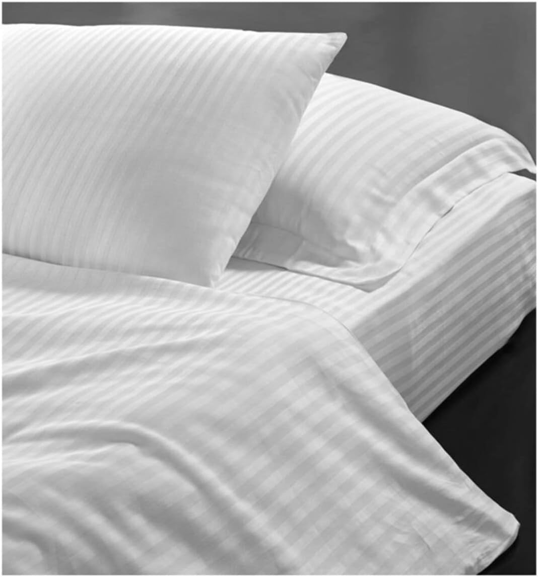 Otel Yastık Kılıfı Pamuk Saten 2 Adet Beyaz 50x70 Sedna