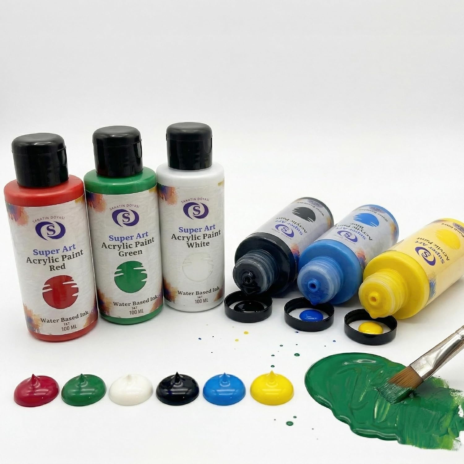SuperArt Akrilik Boya Seti 6'lı 6x100 mL