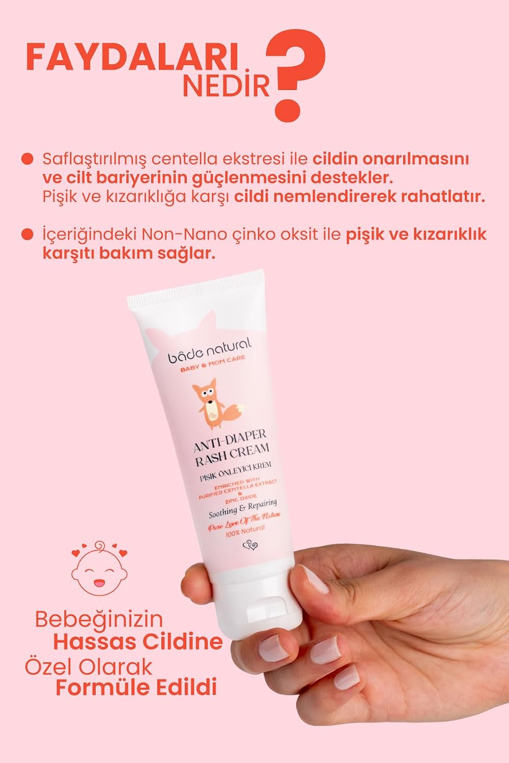 Pişik Önleyici%100 Doğal Krem 75 ml