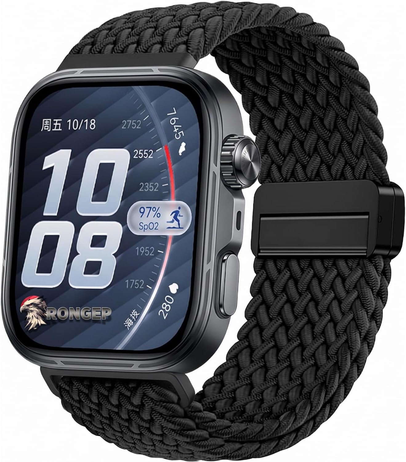 [Örgü Loop] Huawei Watch Fit 5/Fit 5 Pro/Fit 4/Fit 4 Pro/Fit 3 ile Uyumlu Kordon Manyetik Tokalı Konforlu Fit 5 Kordon Nefes Alabilen Elastik Kumaşlı Huawei Fit 5 Pro Kordonu