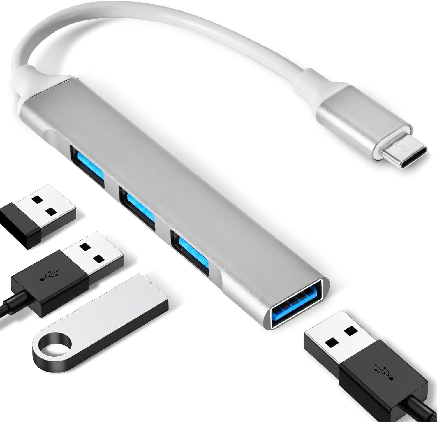 Type-c To USB Hub 4 Port Çoklayıcı Çoğaltıcı Adaptör