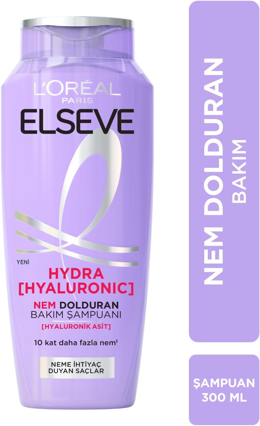 L'Oréal Paris Elseve Hydra [Hyaluronic] Nem Dolduran Bakım Şampuanı 300 ml