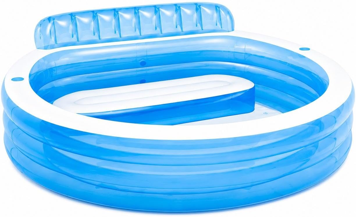 Koltuklu Şişme Aile Havuzu 229 x 219 x 79 cm Sırt Dayamalı ve Oturma Alanlı