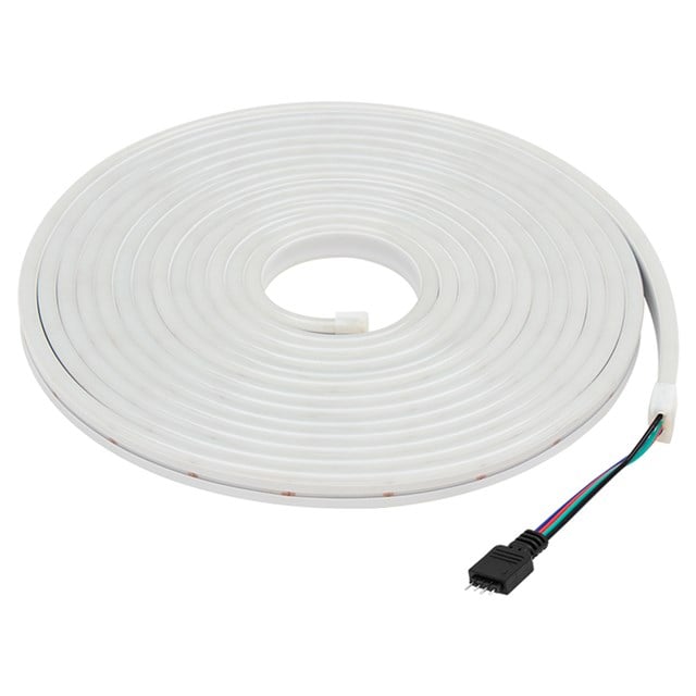 PM-17903 Silikon Kaplamalı 12 Volt 5 Metre RGB Neon Led Şerit Aydınlatma