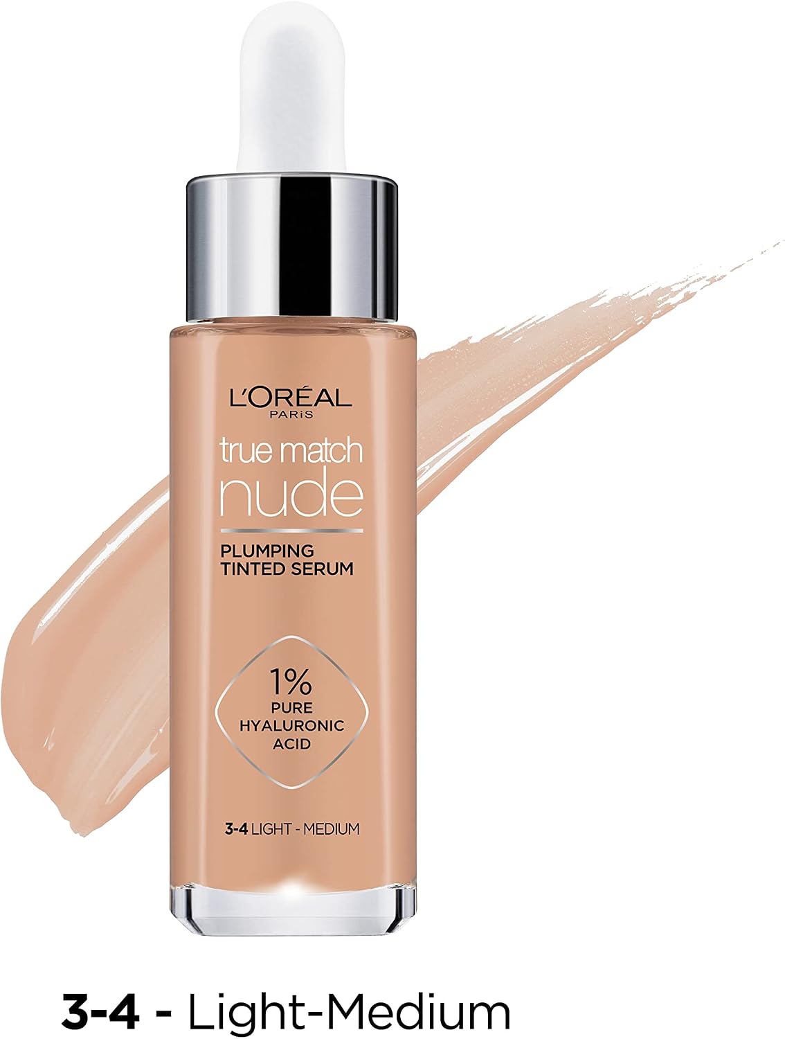 True Match Nude Serum Fondöten 3-4 Light Medium, 30 ml