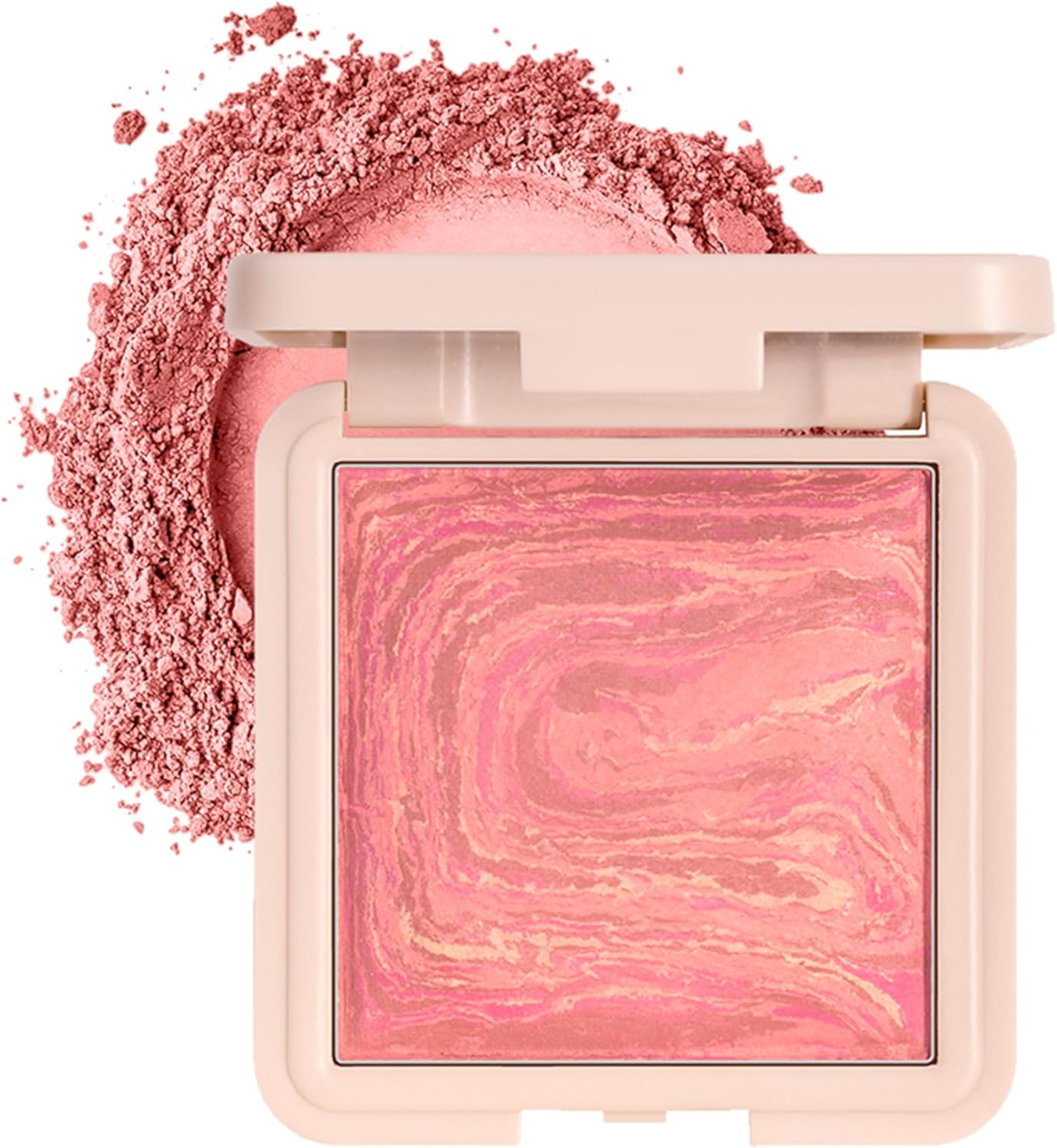 Cosmetics Marble Baked Blusher Fırınlanmış Allık & Aydınlatıcı - 04 Rosy Rose