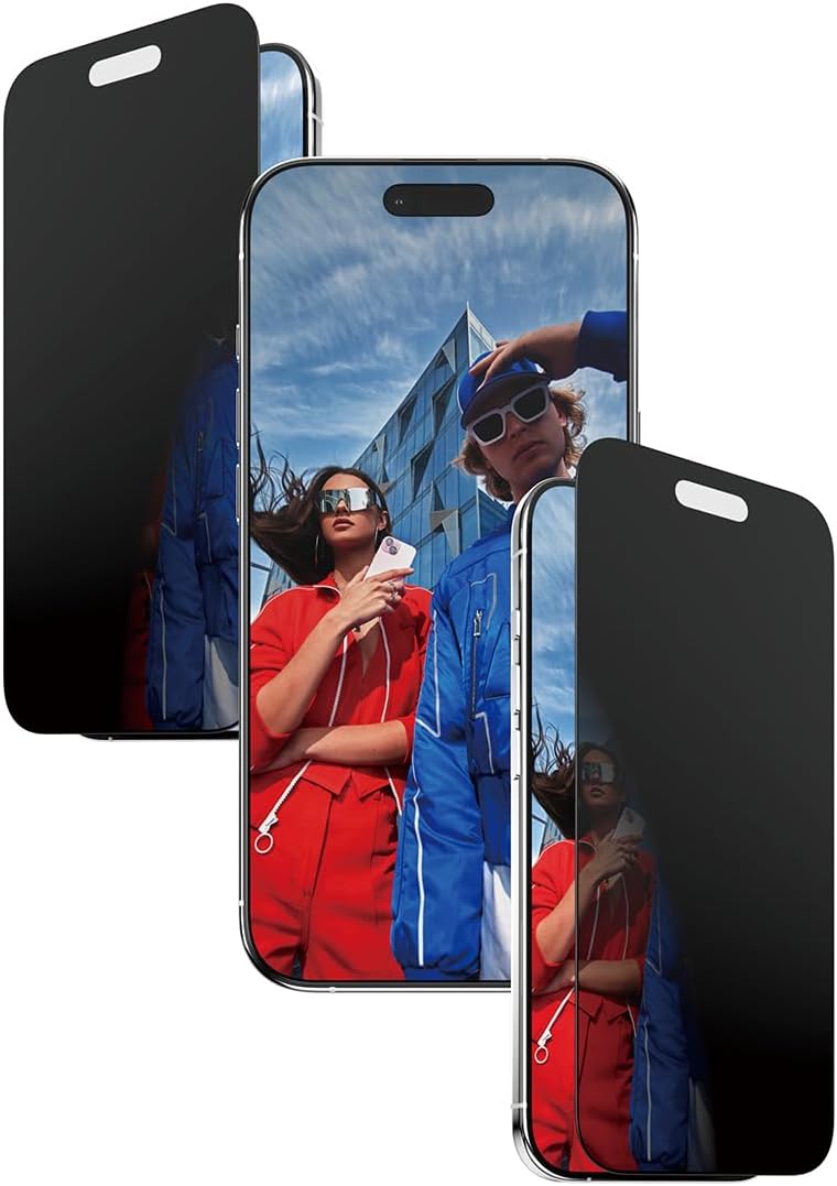 iPhone Air | Ultra-Wide Fit Çerçeve Aparatlı 2 Yönlü Gizli/Hayalet Ekran Koruyucu