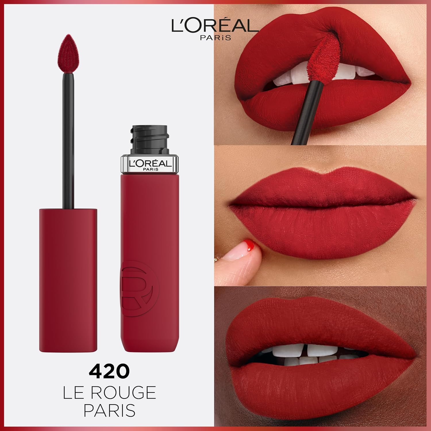 Infaillible Matte Resistance Likit Mat Ruj - 420 Le Rouge Paris