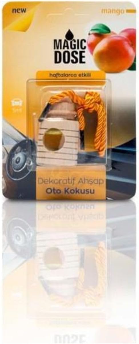Autokit Dekoratif Kokulu Ahşap Ayna Süsü Mango
