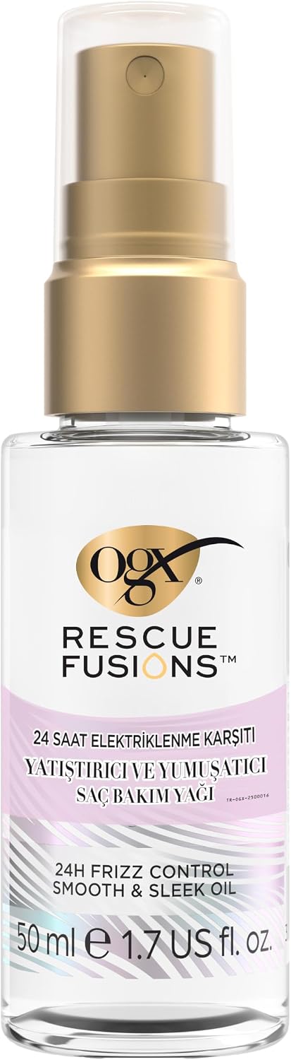 Rescue Fusions 24 Saat Elektriklenme Karşıtı Yatıştırıcı ve Yumuşatıcı Saç Bakım Yağı 50 ml