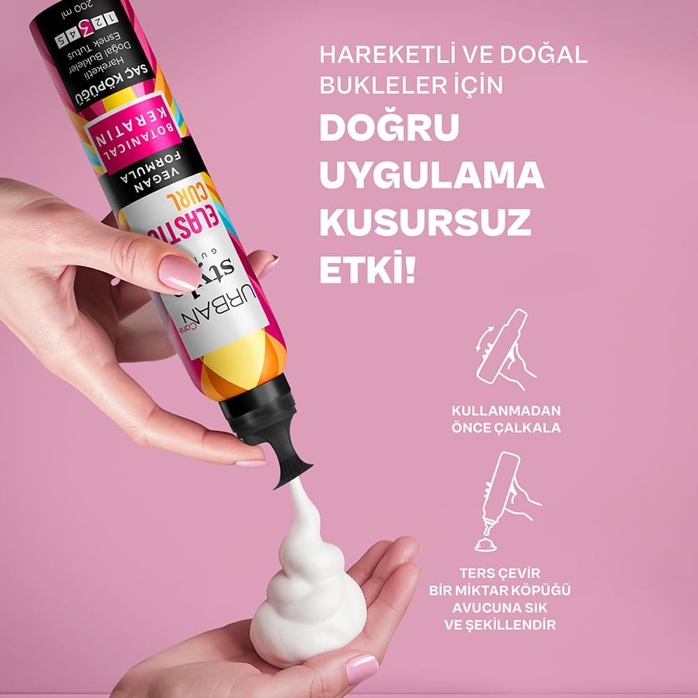 Style Guide Elastic Curl Doğal Görünüm Sağlayan Saç Köpüğü- Esnek Tutuş 200 ml- Vegan