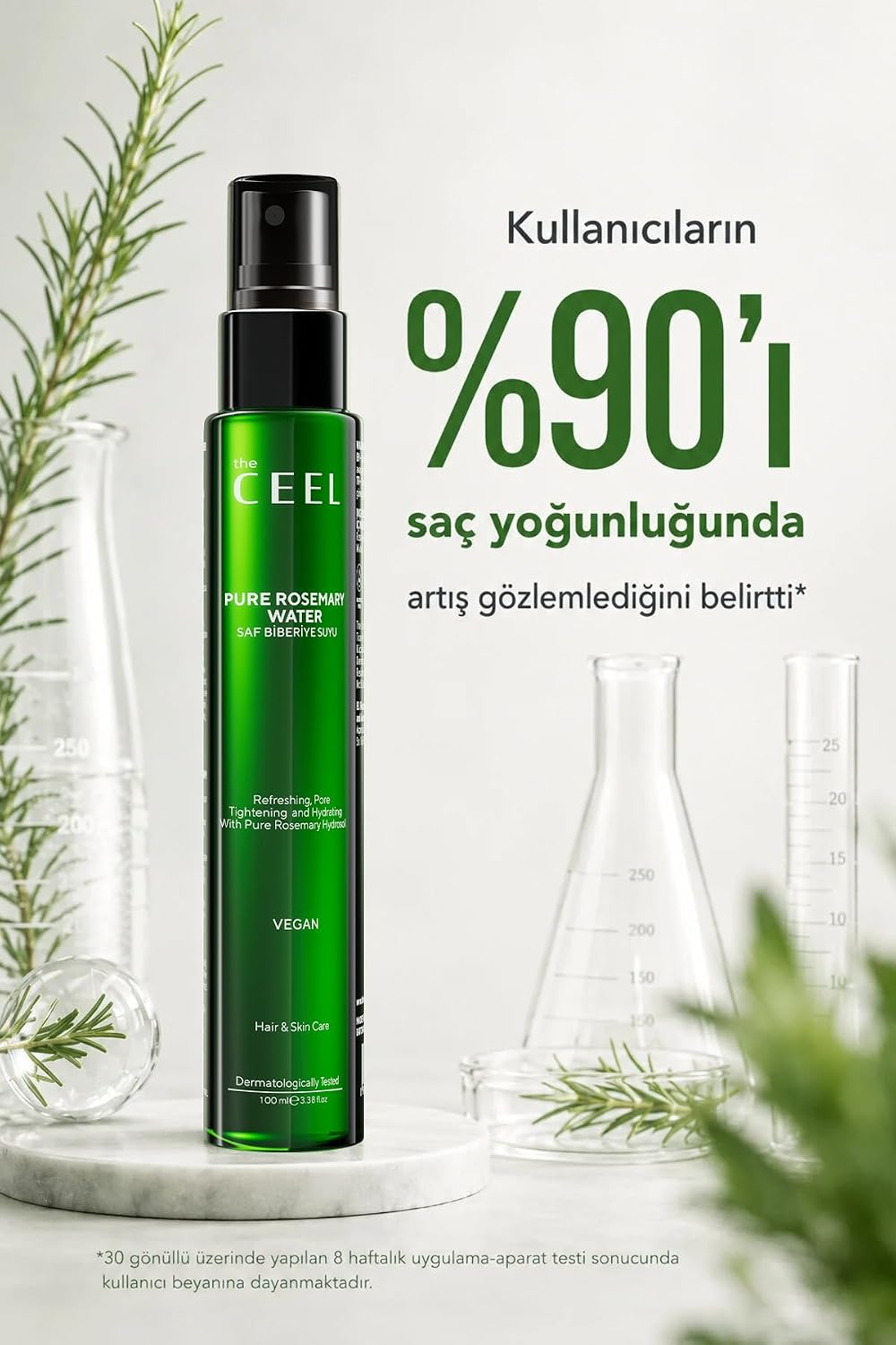 Saf Biberiye Suyu Toniği 100 ml - Rosemary Water Saç ve Cilt Bakımı