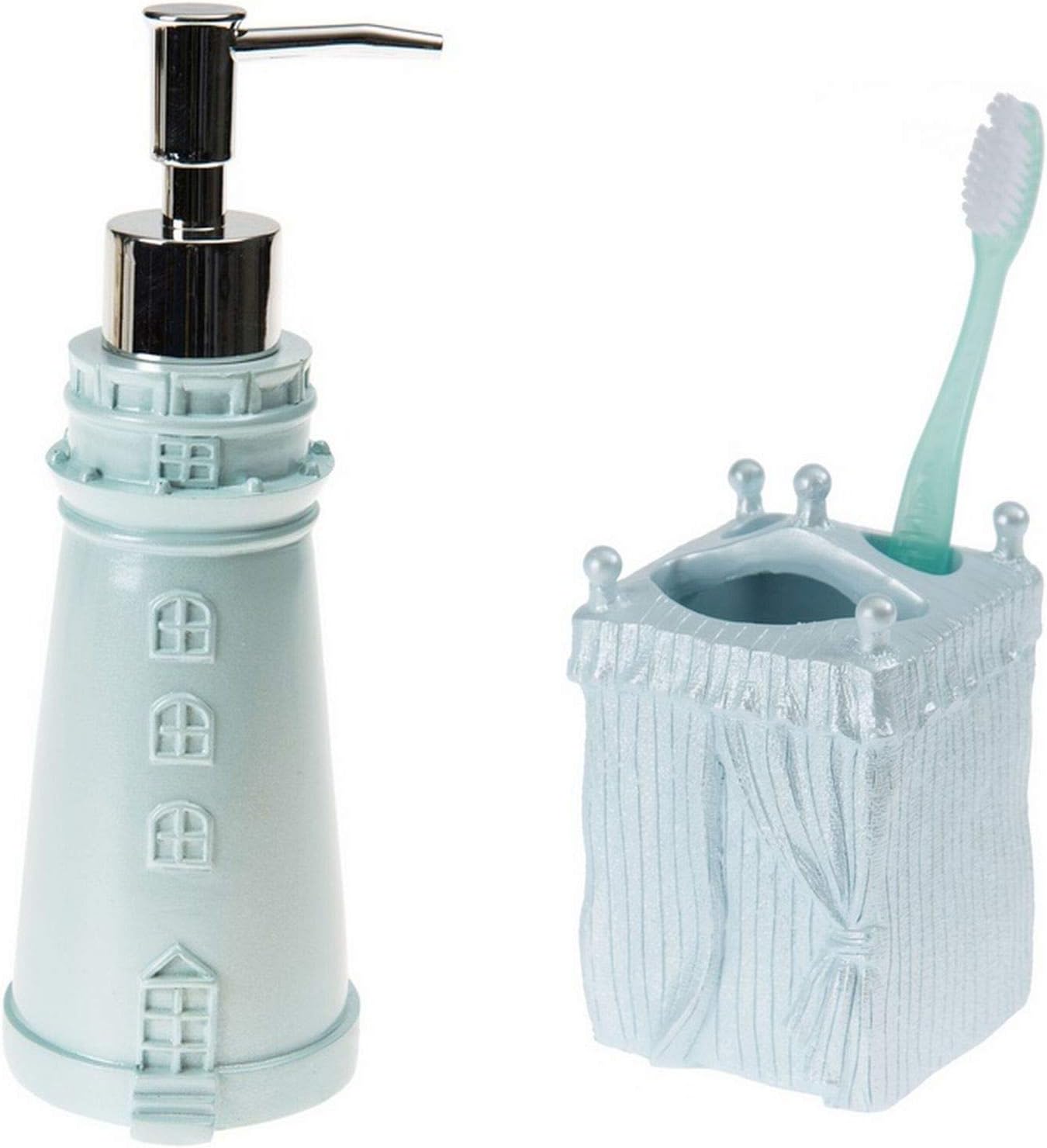 Bosphorus 2 Li Banyo Seti, Deniz Feneri Mavi Model
