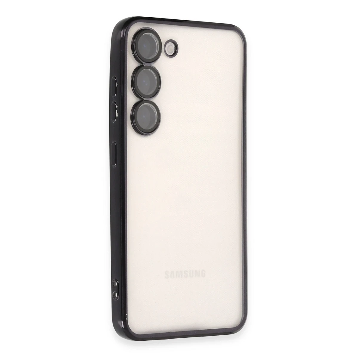 Samsung Galaxy S23 Plus Kılıf Razer Lensli Silikon - Siyah