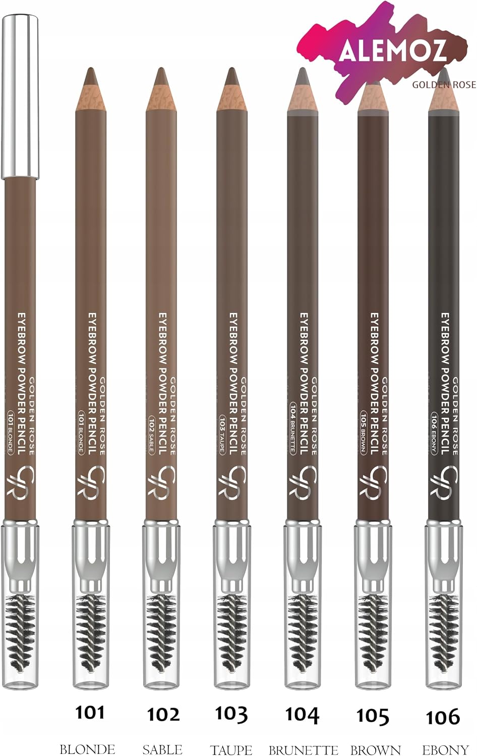 Eyebrow Powder Pencil No: 102 Sable - Pudralı Fırçalı Kaş Kalemi