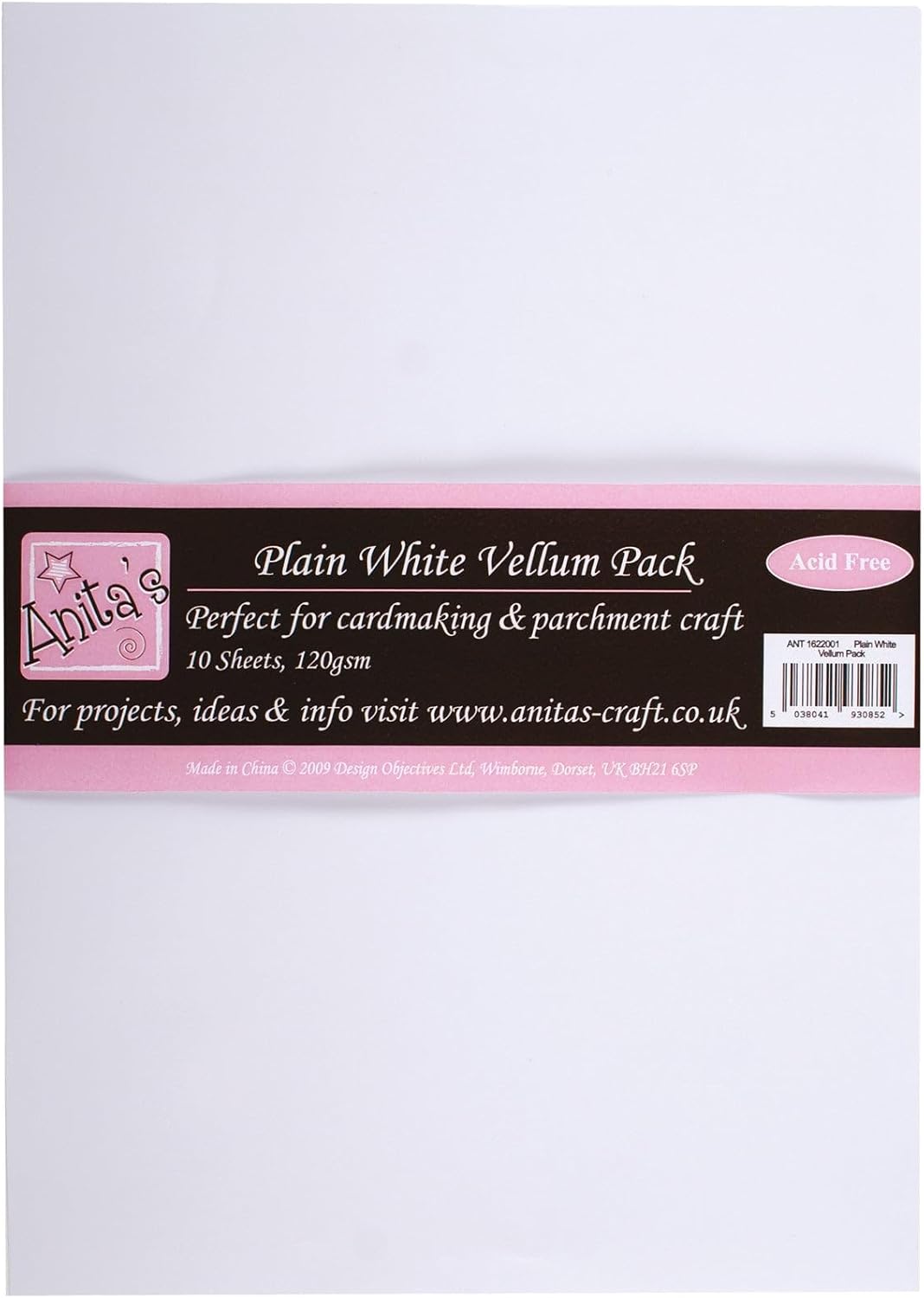 Anita yapılır Parchment parşömen A4 10/Pkg-Plain White