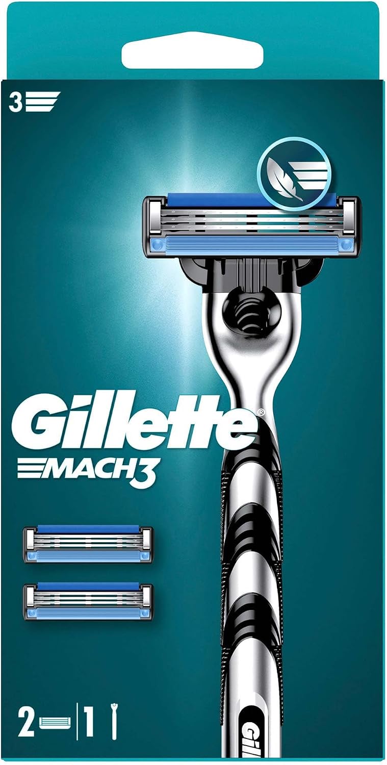 Mach3 Tıraş Makinesi + 2 Adet Yedek Tıraş Bıçağı