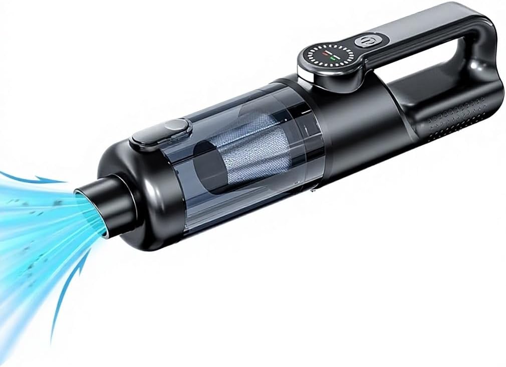 Kablosuz El Süpürgesi, 20000 PA Güçlü Emişli, 6000 mAh Şarjlı, Fırçasız Motor, Type-C, Çok Fonksiyonlu Araç Süpürgesi, 8 Başlıklı, Premium Kalite