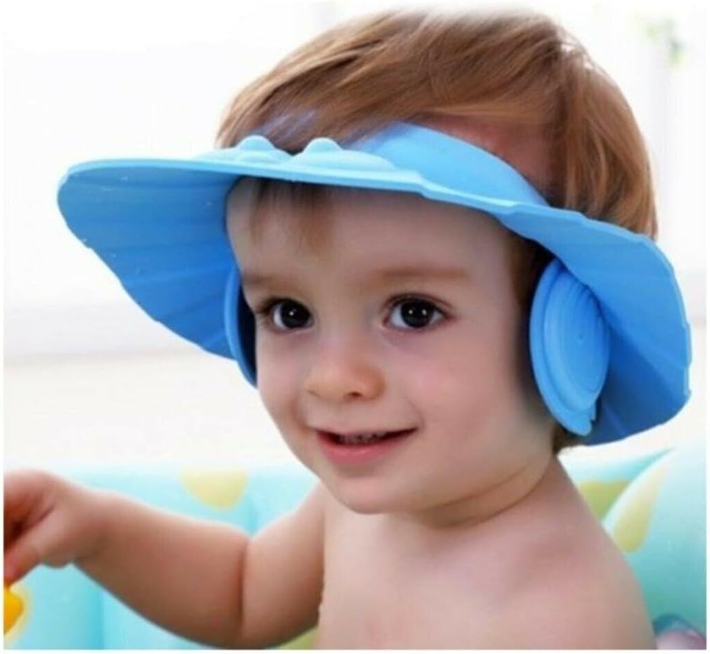 TİNEKE Bebek Banyo Şapkası -kulaklıklı Mavi