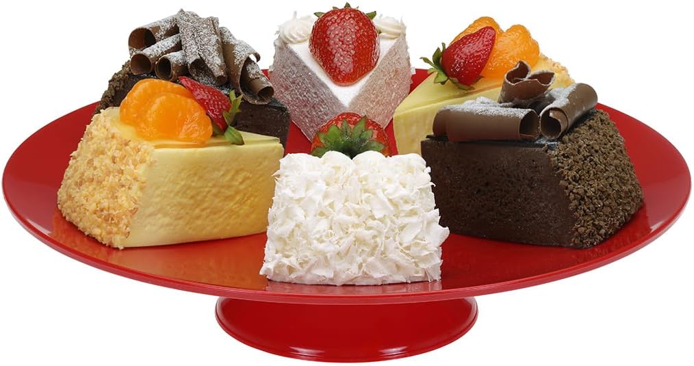 Gastronomi Teşhir Tepsisi Ayaklı Yuvarlak 25 Cm PC