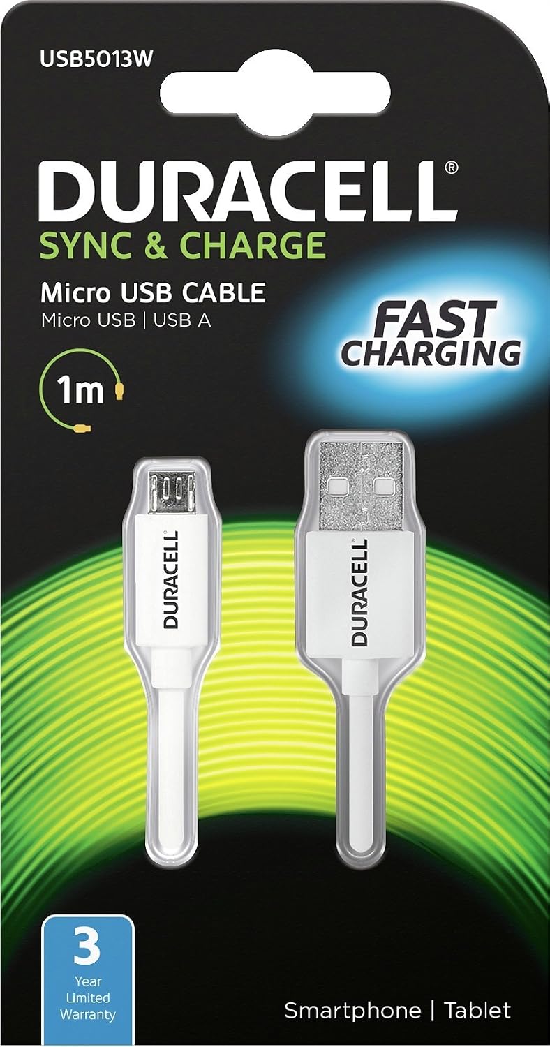 Lightning USB kablosu (1 M) Apple iPhone için Micro-USB (1 Meter) Beyaz USB5013W