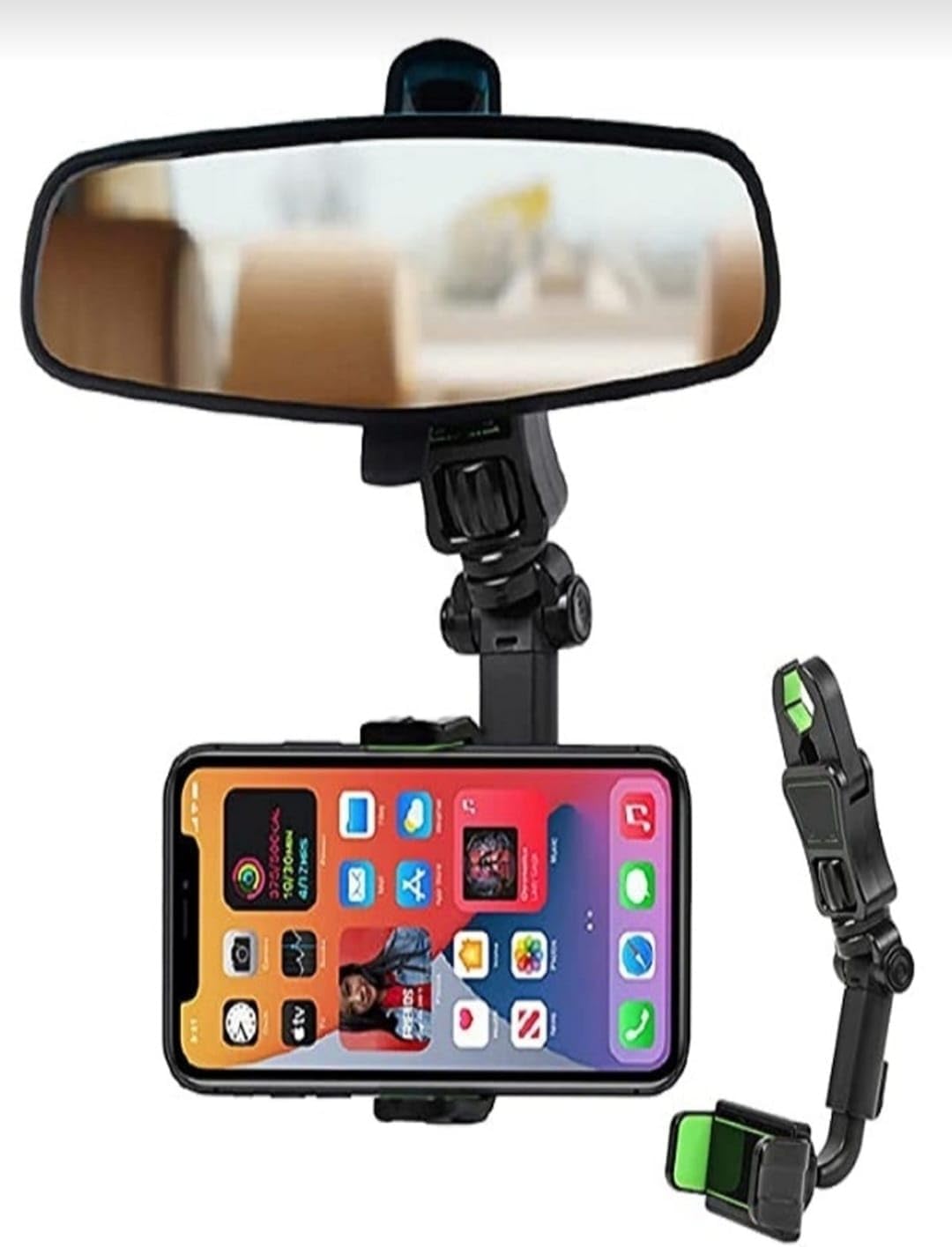 Evrensel Çok Fonksiyonlu 360 Derece Dönebilen Cep Telefonu Tutacağı Araba Dikiz Aynası Tutacağı