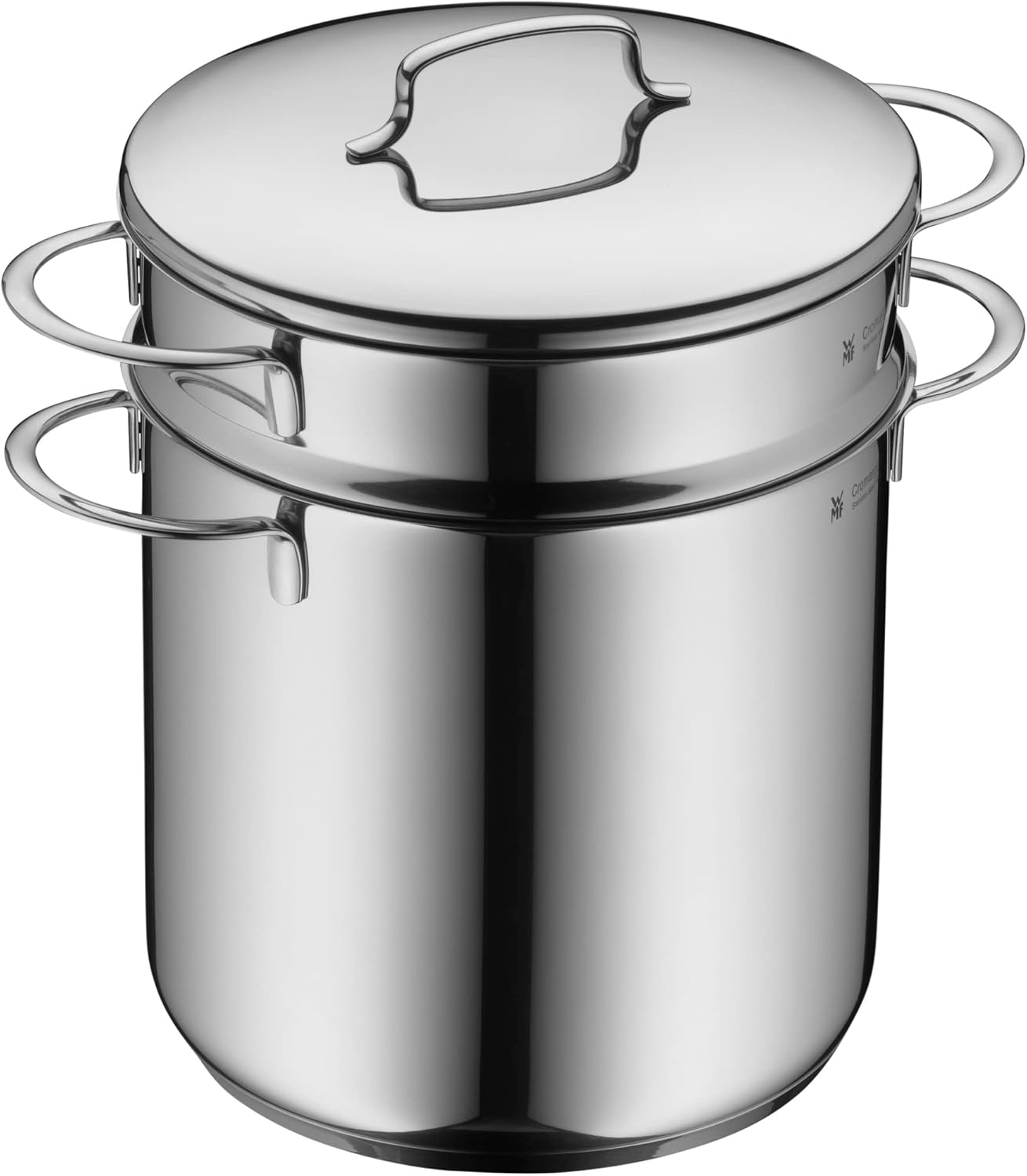 Mini Makarna Tenceresi, 18 cm, 3 L, Metal Kapaklı ve Süzgeç Sepetli, Cromargan® Yüksek Kaliteli Parlak Paslanmaz Çelik, İndüksiyon Uyumlu, İstiflenebilir