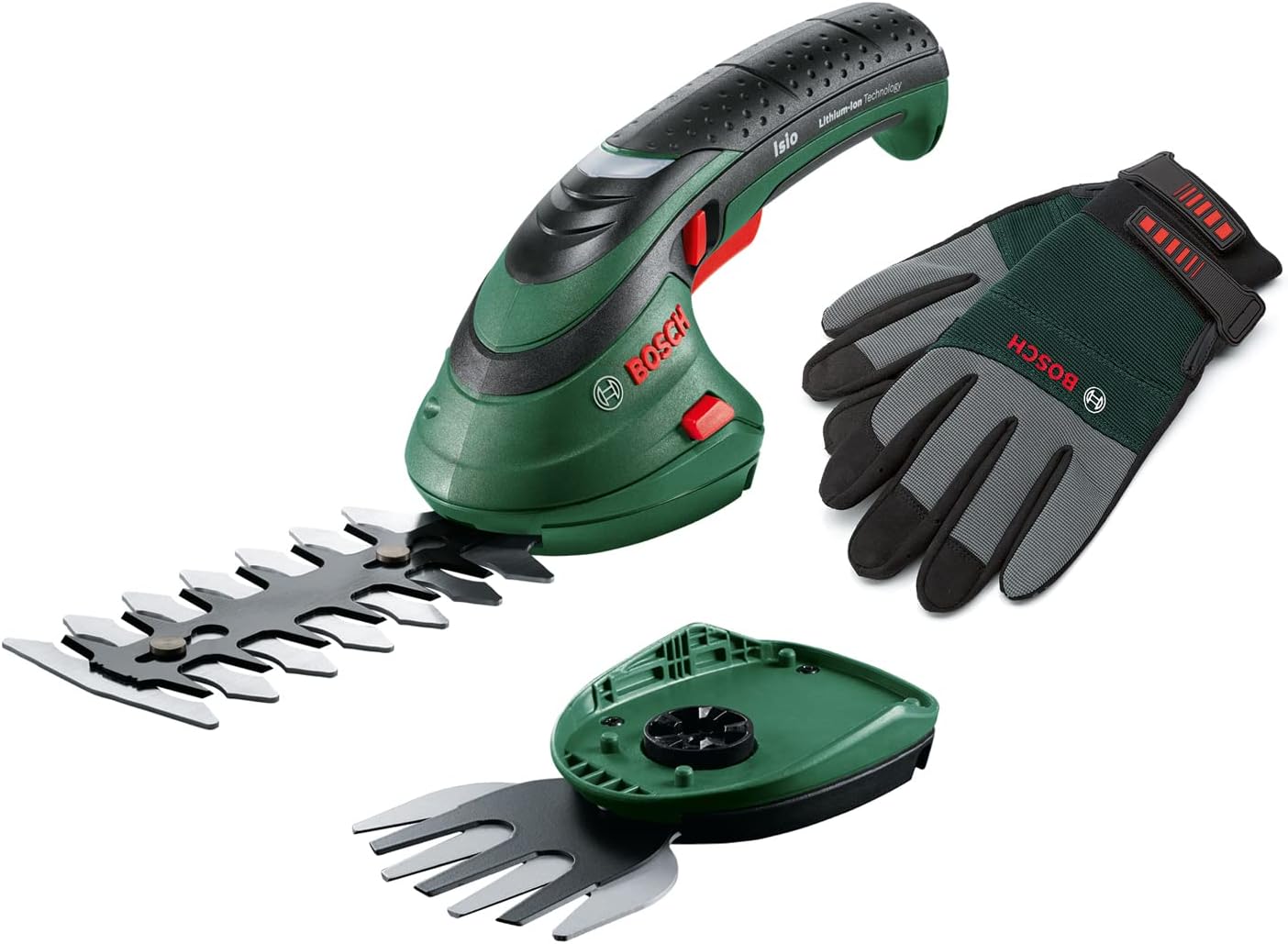 Home and Garden 060083310C Isio Batarya Çim Düzeltici Seti (3,6 Volt, Bıçak Uzunluğu 12 cm, Bıçak Aralığı 8 mm, XL Bahçe Eldivenleri Dahil) - Amazon Edition