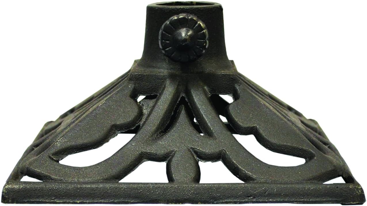 Marka Dökme Demir Meşale Standı, Siyah, 9.1L x 9.1W x 4.8H -İnç, 1312322