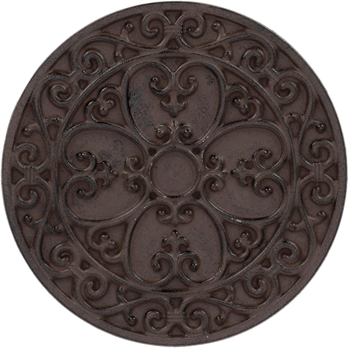 Design Kaldırım plakası, bahçe fayansı, basamak plakası, teras plakası, motif klasik, yuvarlak, yakl. Ø 30 cm x 1,2 cm yükseklik