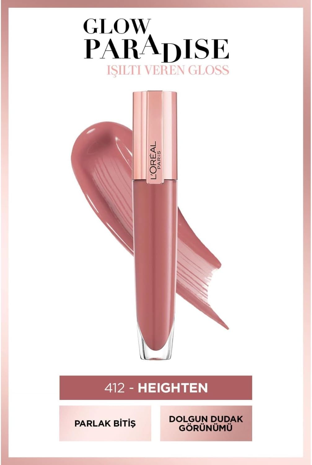 Brilliant Signature Plump in Gloss Ruj 412, Heighten