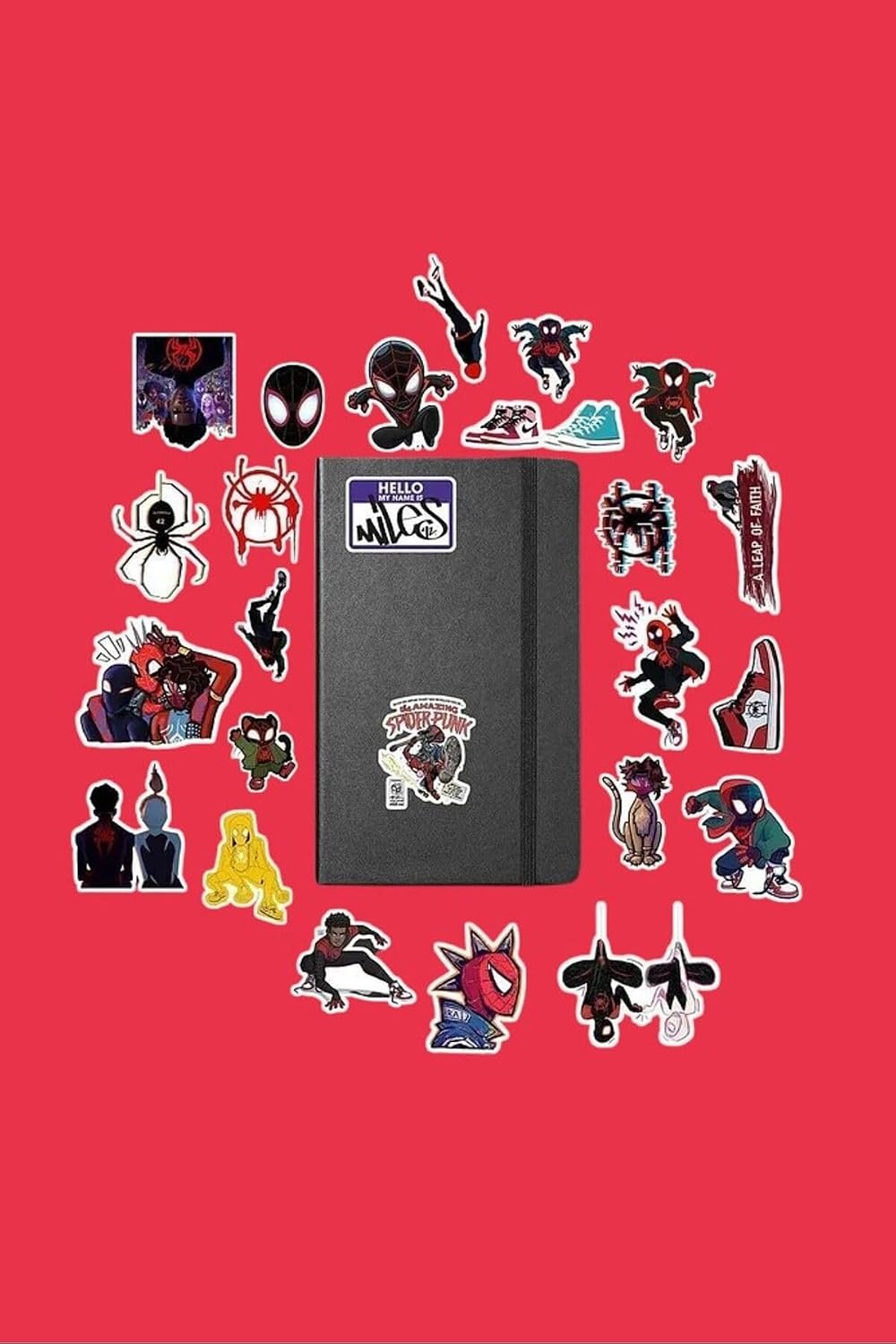 Miles Morales Spiderman/Bullet Journal Defter Çıkartma Ajanda Laptop Etiket