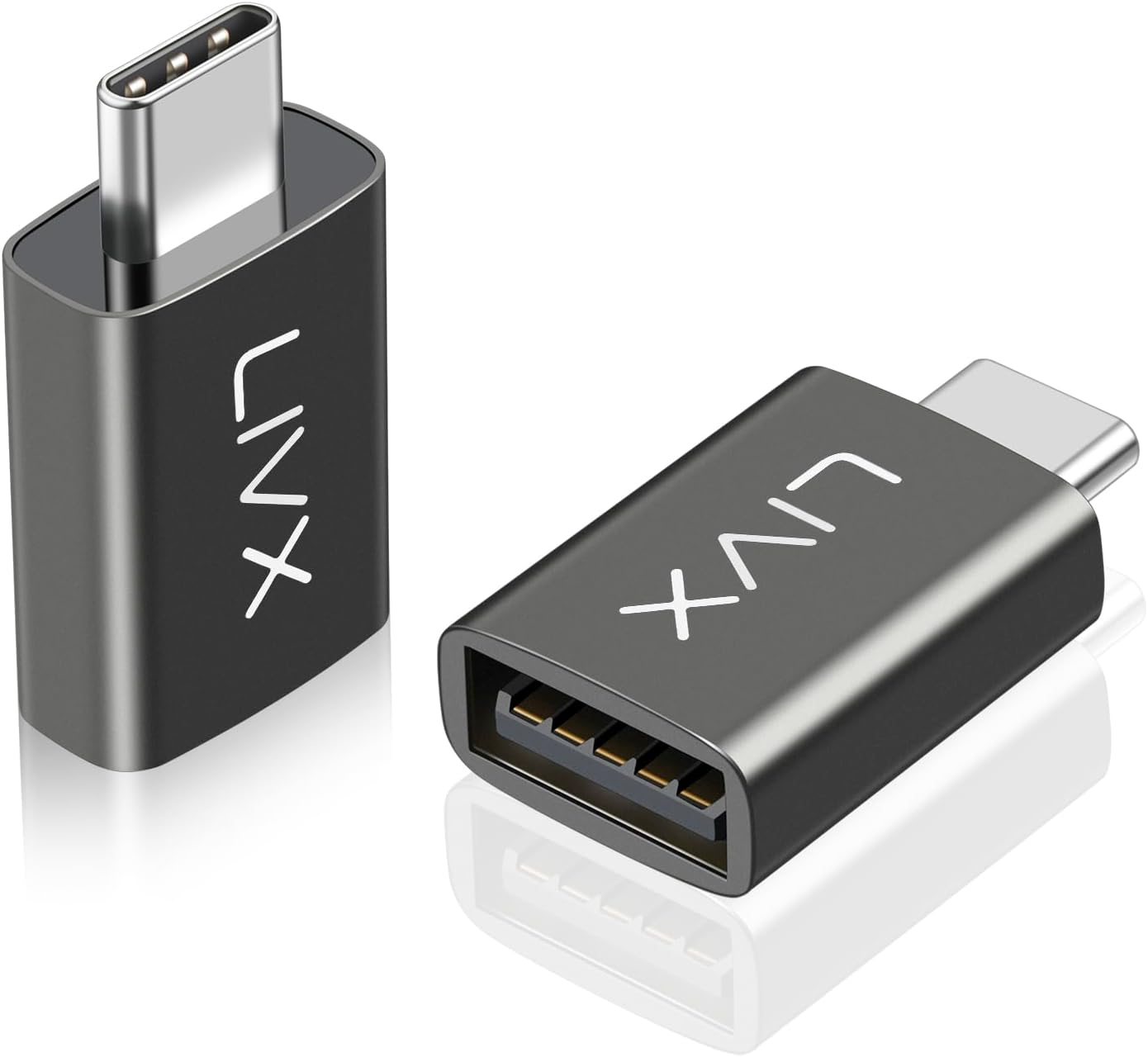 USB 3.1 To Type-C 10Gbps Veri Aktarımı 3A Hızlı Şarj ve Data Aktarımı Çevirici Dönüştürücü OTG Adaptör Space Gray OTGKS