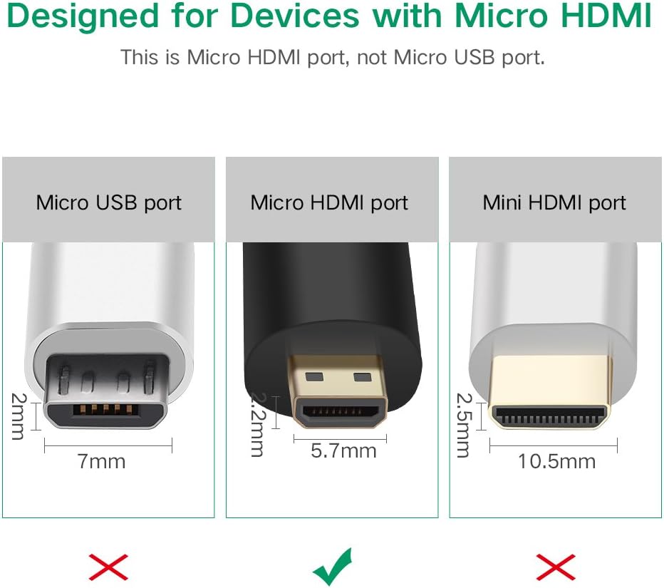 Micro HDMI to HDMI Dönüştürücü Adaptör