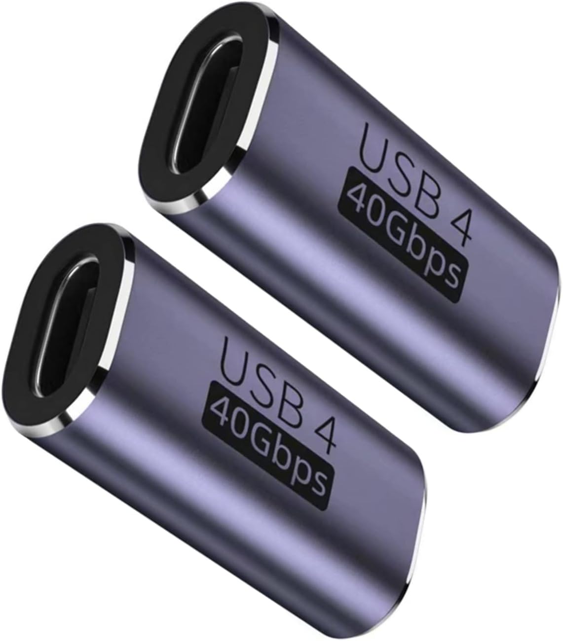 USB C Dişi Adaptör 2 Paket, 40Gbps USB4 Adaptör Desteği 100W, 8k@60Hz, 5K@60Hz, 4K@120Hz Thunderbolt 4/3, MacBook Pro 2021, MacBook Air 2022 ve Daha Fazla Tip C Cihazlarla Uyumlu