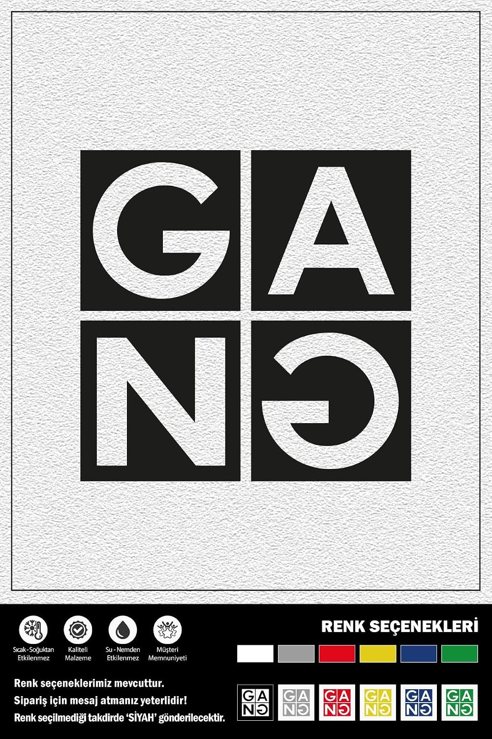 GANG STICKER 20 x 20 cm