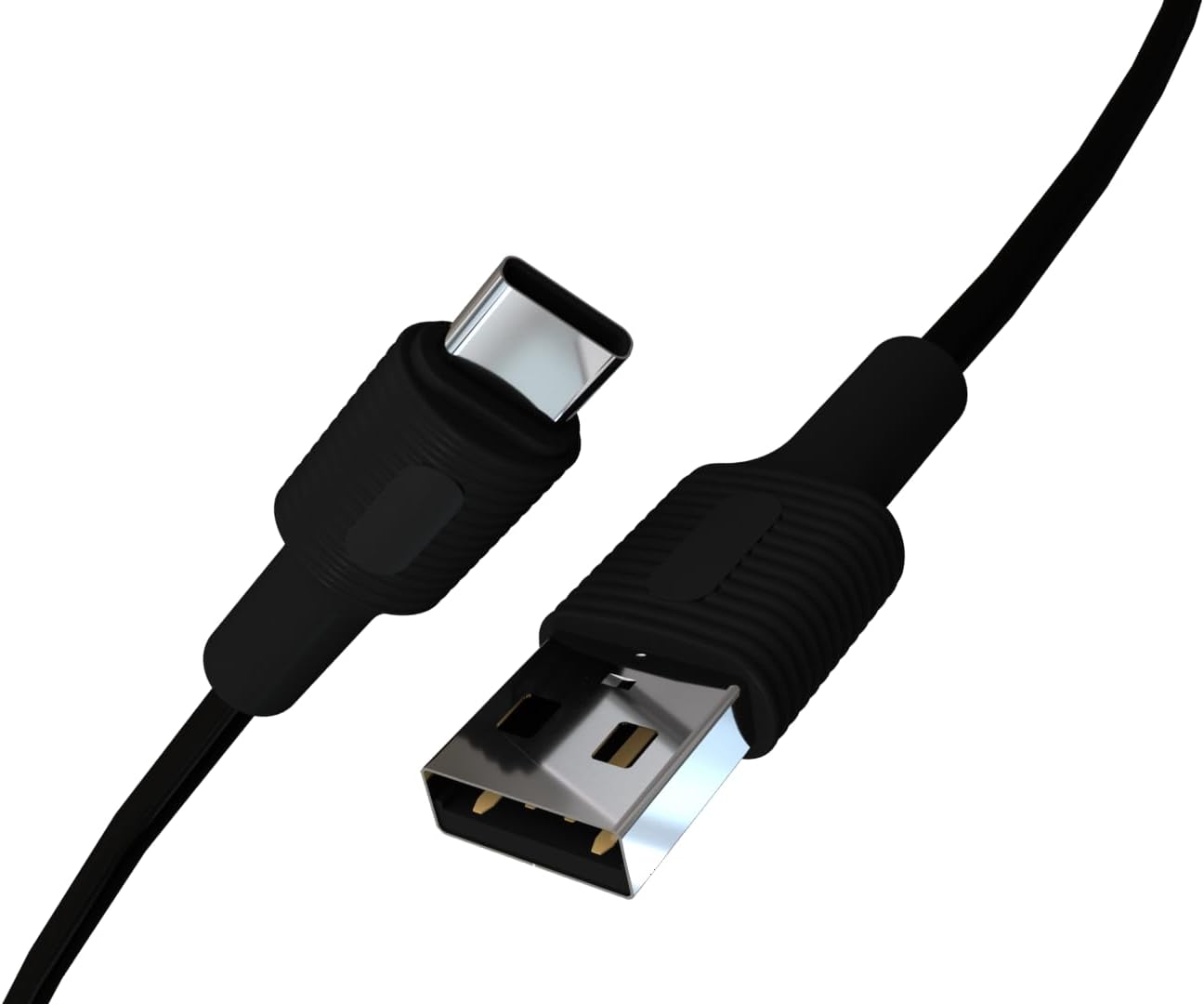 Coral USB A-C Hızlı Şarj Kablosu (Siyah + Siyah Uç) (150 CM)