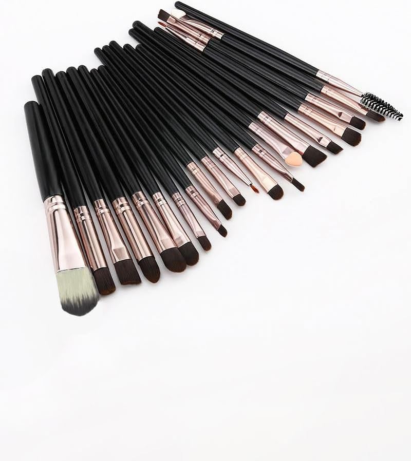 20 Parça Makyaj Fırçası Seti Far Eyeliner Kaş Fırça Set Göz Makyaj Seti cin830sy