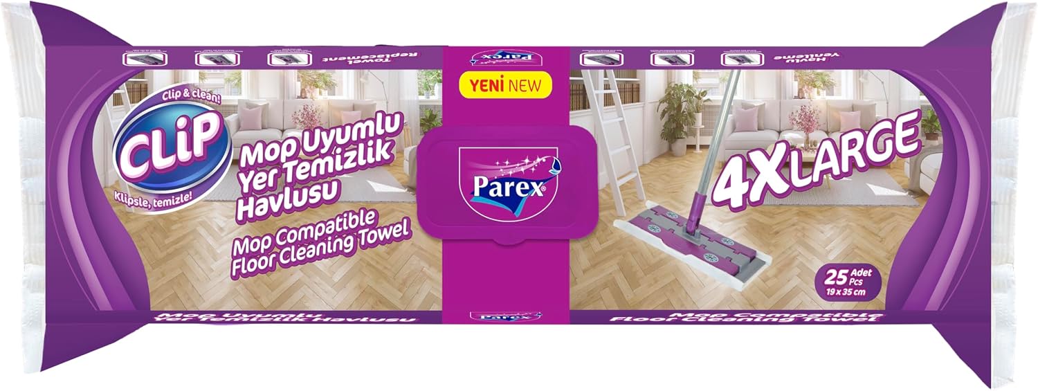 Mop Uyumlu Yer Temizlik Havlusu 4Xl 25’Li