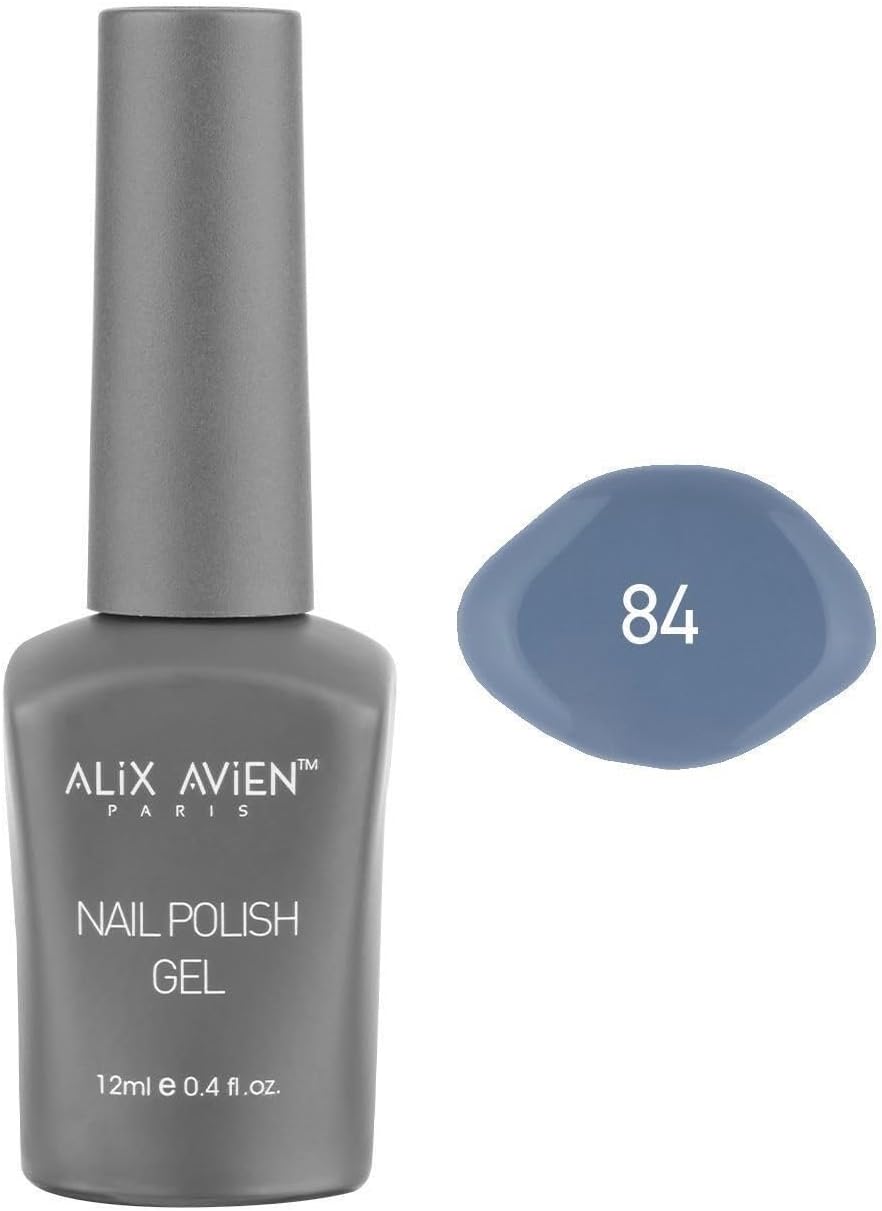Mor Mavi Kalıcı Oje 84-Yoğun Renk Veren Jel Oje 12 ml-Nail UV Gel Polish 84